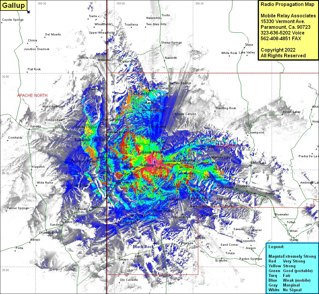 heat map radio coverage Gallup